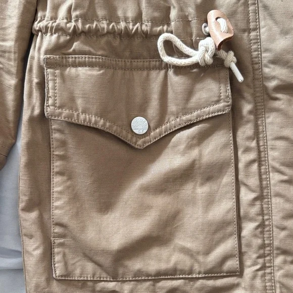 Levi’s Women's Tan Hooded Rain Jacket - Picture 7 of 10